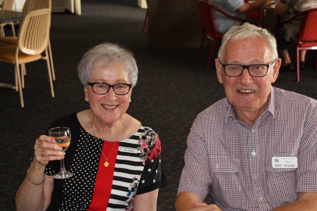 Pam and Mike Hogan at the Probus luncheon.
