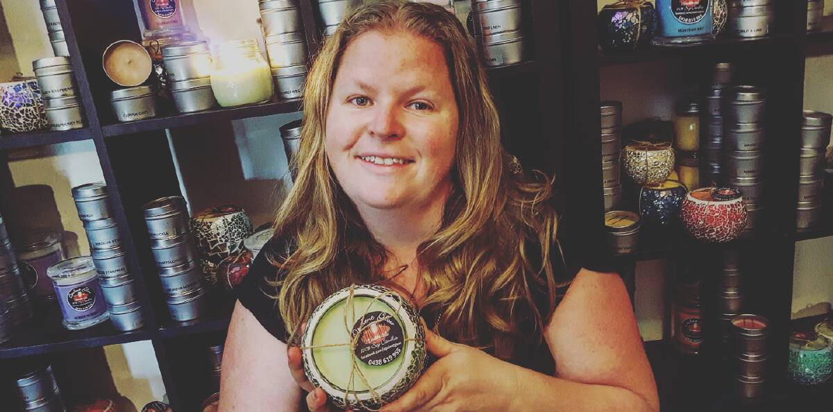 Fresh face: Amanda Cross is a new exhibitor to Craftathon and will showcase her soy candles and melts.
