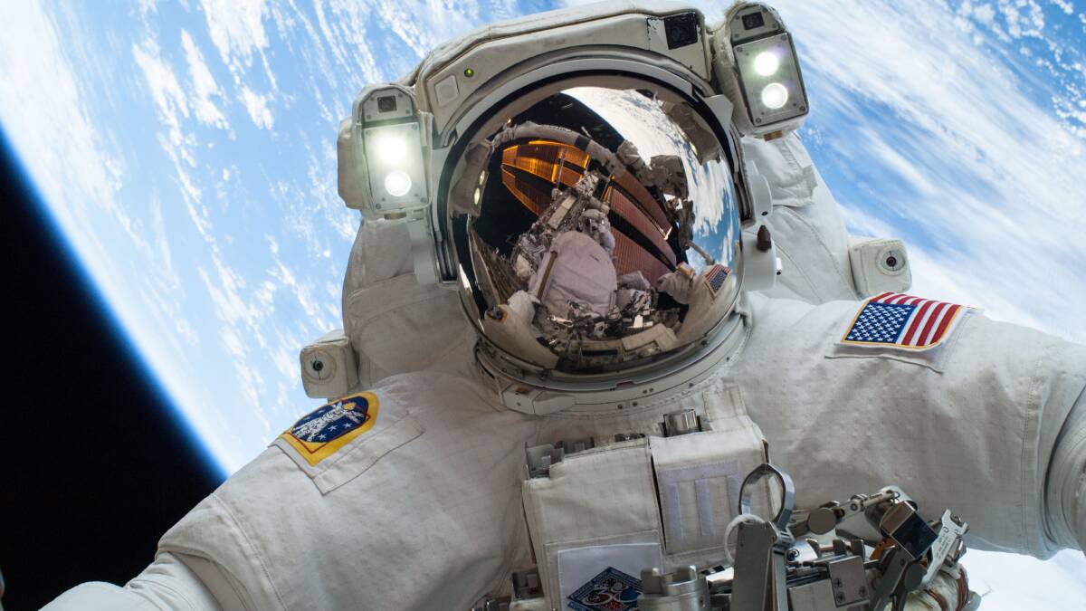 Astronaut: Astronauts operate at the fringe of space, just above the atmosphere. 
Credit: NASA.