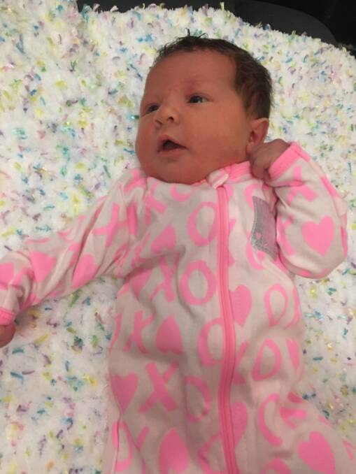New arrival: Indie Rose Tildesley was born to parents Tyler and Alissa on September 22.