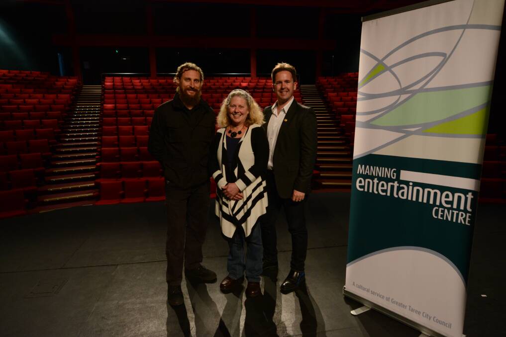 Lucky to work in the arts: The Manning Entertainment Centre's Chris Tippett, Helen Knight and Jeremy Miller.
