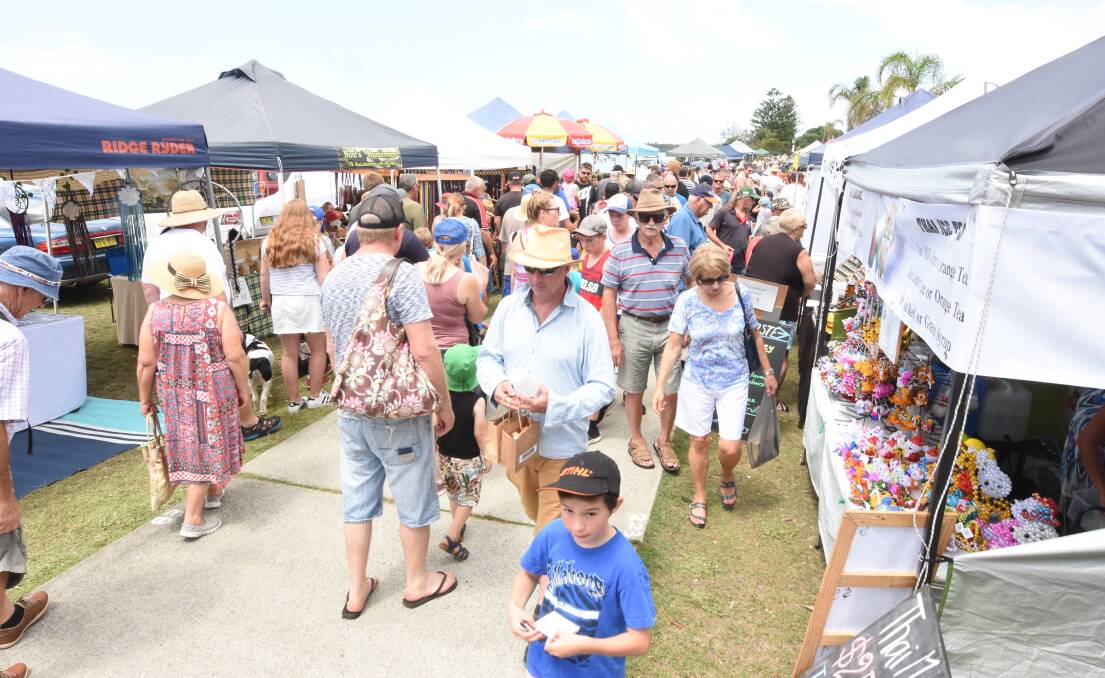 Popular: The New Year's Day market at Harrington was the biggest yet.