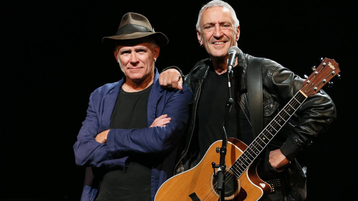Music of John Lennon: John Waters (right) and Stewart D'Arrietta will be back at the Manning Entertainment Centre on January 6.