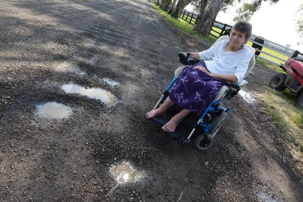 Pothole problems: Alison Partridge.