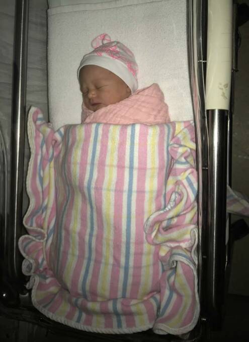 New arrival: Scarlett Kay Cruickshank was born on December 27 to parents Tim and Kayla Cruickshank from Old Bar.
