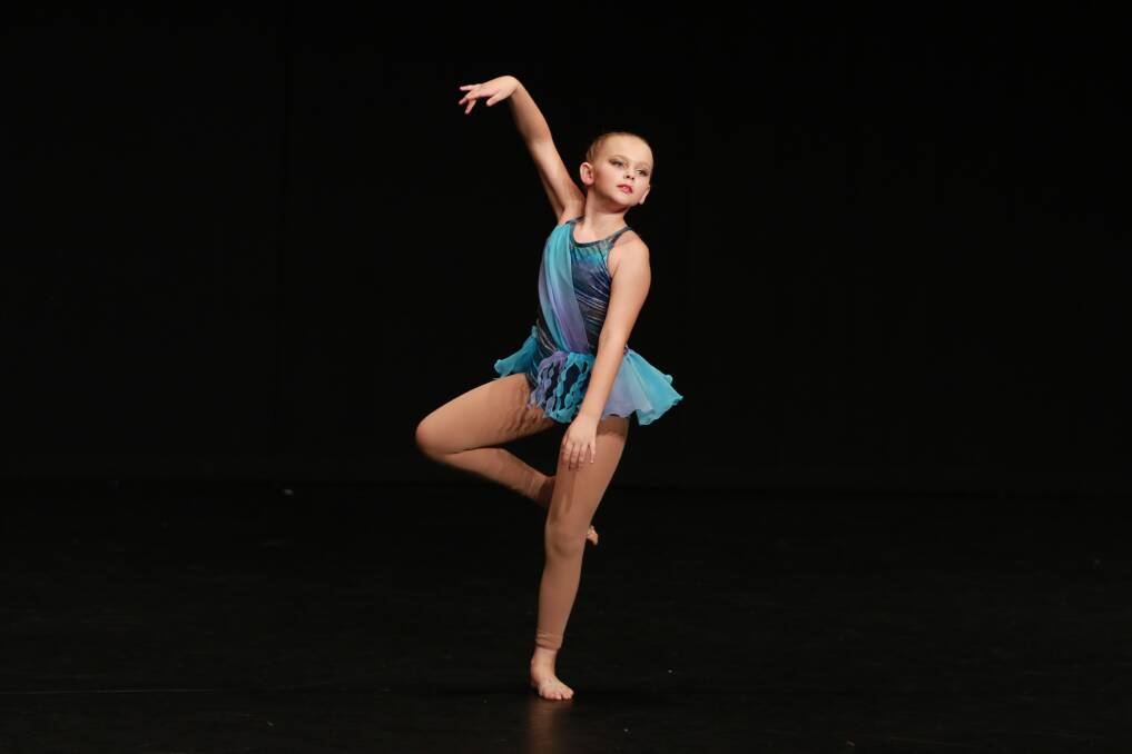 Teliyah Kennedy (Port Macquarie) placed first in Section 424b Novice Contemporary Solo 10 yrs and under.