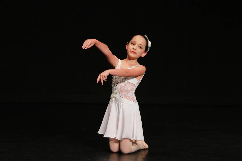 Milla Giffin (Taree) won Section 419e Novice Modern Expressive Solo eight years and under. 