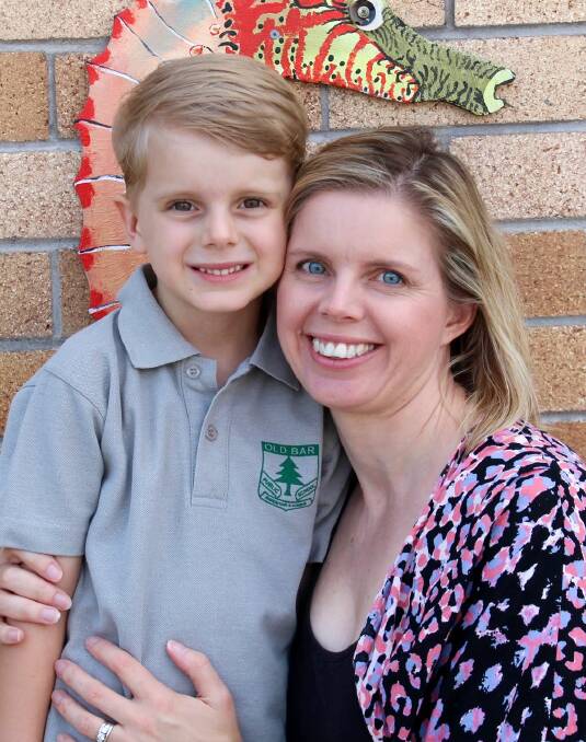 Lauren Green and her son, who has started kindergarten this year.
