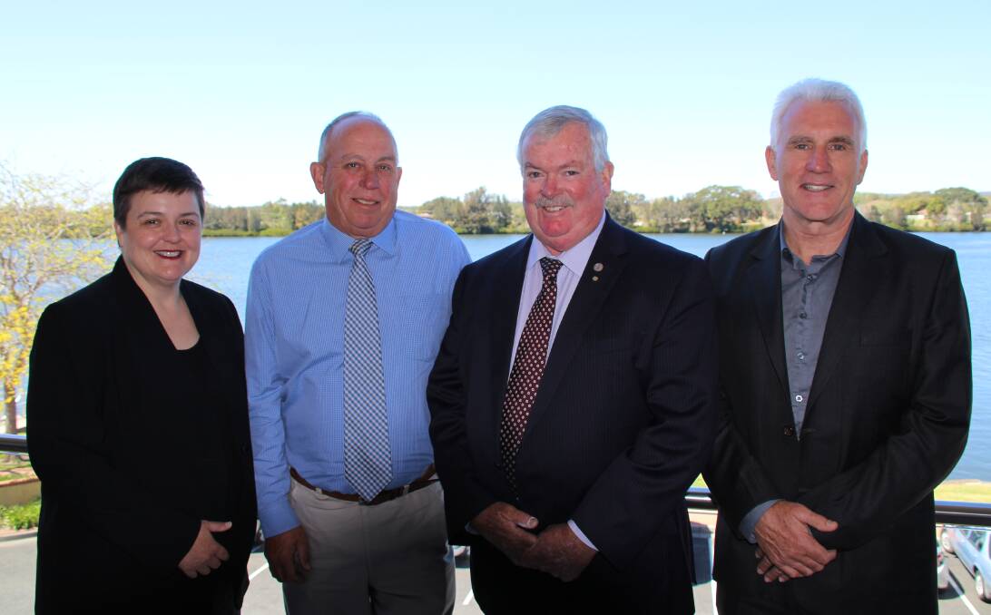 Tourism conference heads to Taree: LGNSW CEO Donna Rygate, MidCoast Council administrator John Turner, LGNSW president Keith Rhoades and MidCoast Council interim general manager Glenn Handford.
