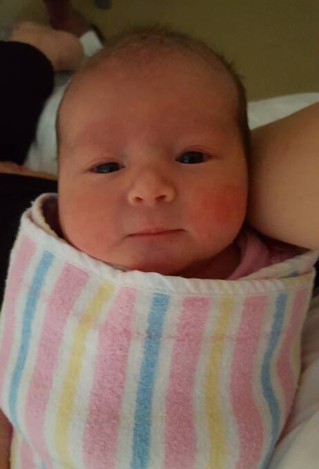 New arrival: Scarlett Alice Borham was born at Manning Hospital on October 18.