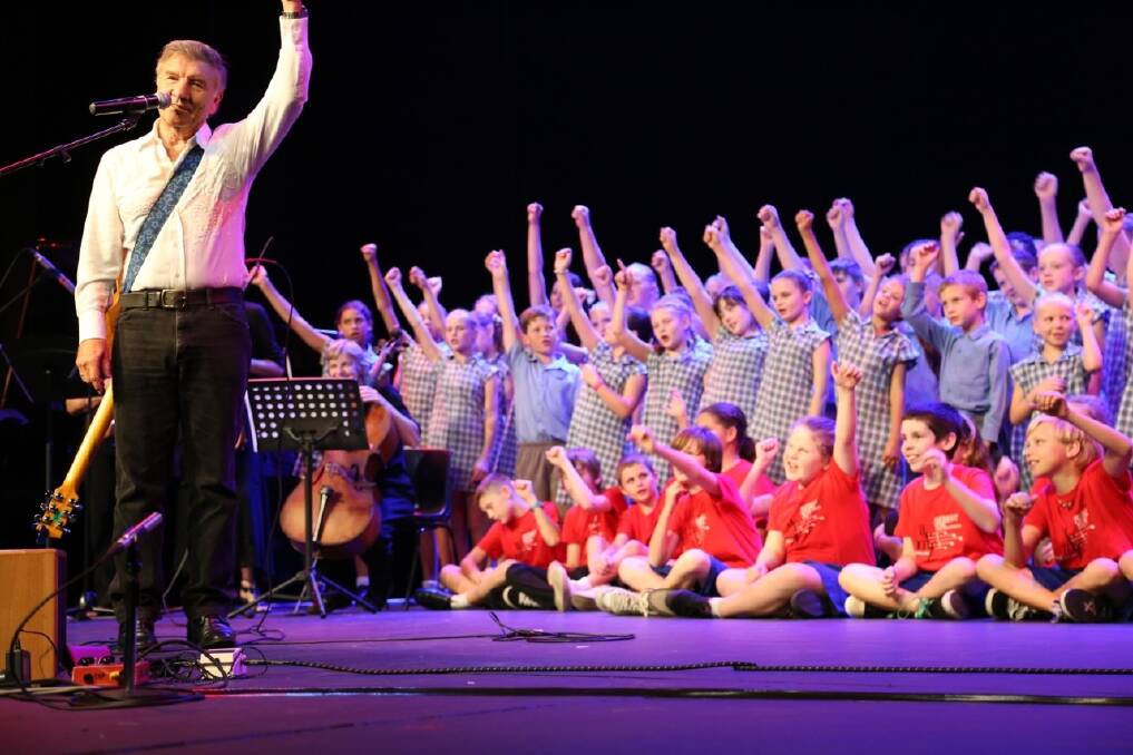 Founder of the Australian Children's Music Foundation Don Spencer is a crowd favourite of the Rotary Manning Valley Schools Spectacular.