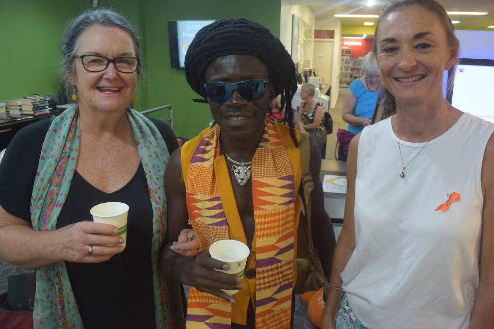 Conversation: Sue Genereux, Afro Moses and Jane O'Dwyer.