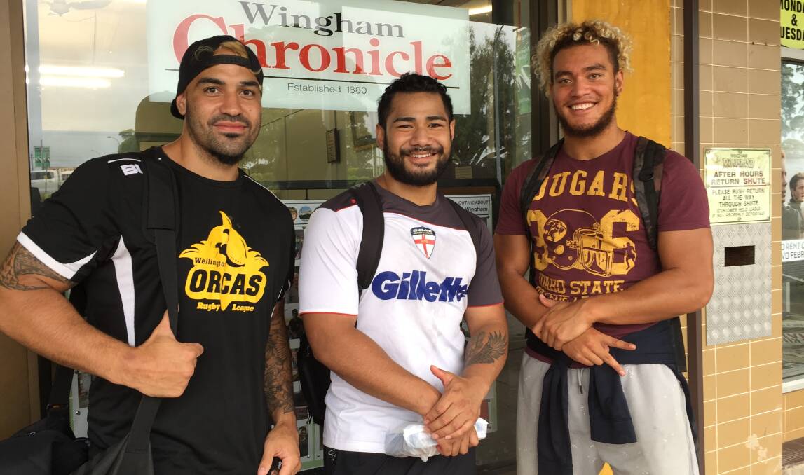 Kiwi connection: Wingham's New Zealand recruits Solomona Sio, 
Theodore Lalakai and Marlon Purcell.