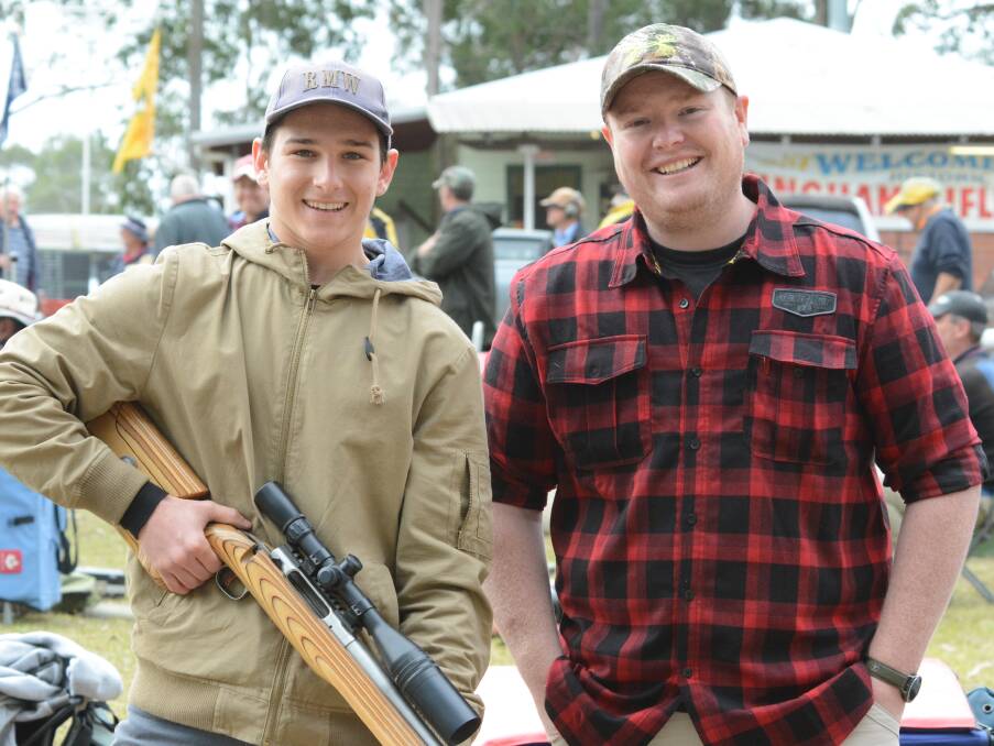 Wingham Rifle Club members Declan Heaney and Jon Knight. Declan finished a credible eighth in scope-class. 