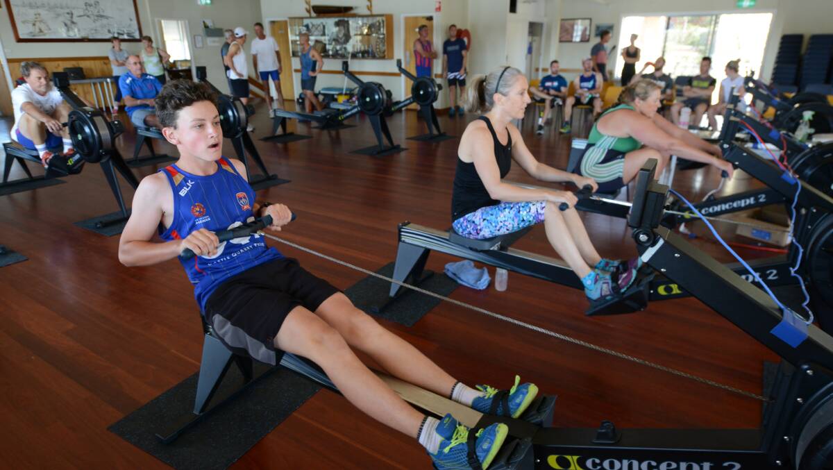 Entrants take part in the Manning round of the national indoor rowing championships last year. The 2017 round will be here on Saturday, November 11.
