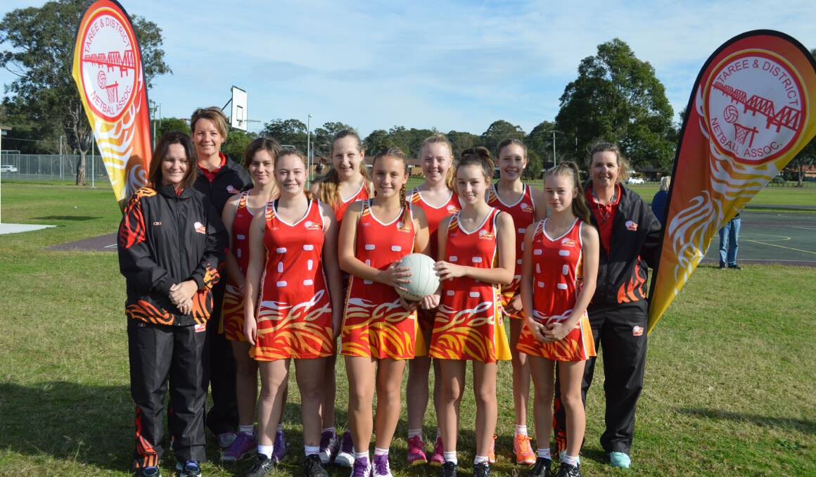 Taree under 14s: (back from left): Rebecca Chicken, Sarah Christian, Chanel Liefting, Lara Slade, Sam Chicken, Lindy King. Front: Front - Jacinta Gaul, Jessica Eagles, Keira Bosher, Abbie Gaul, Katelyn Page, Sarah Christian, Chanel Leifting, Lara Slade, Samantha Chicken
Abbie Gaul
Jessica Eagles
Keira Bosher
Katelyn Page

Absent - Amber Trad