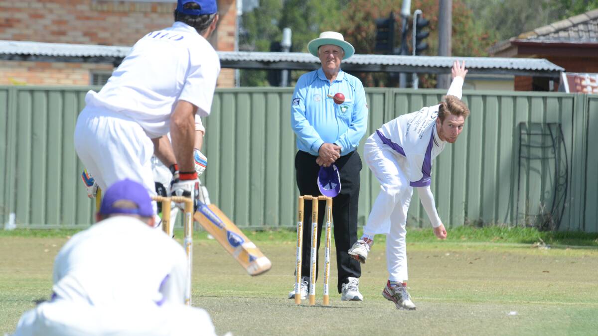 Jordi Gilfillan bowling for United in a Manning first grade cricket game earlier this season. He claimed two five-wicket hauls in games for United and the Manning under 19 team to earn this week's Times-Iguana Sportstar award.