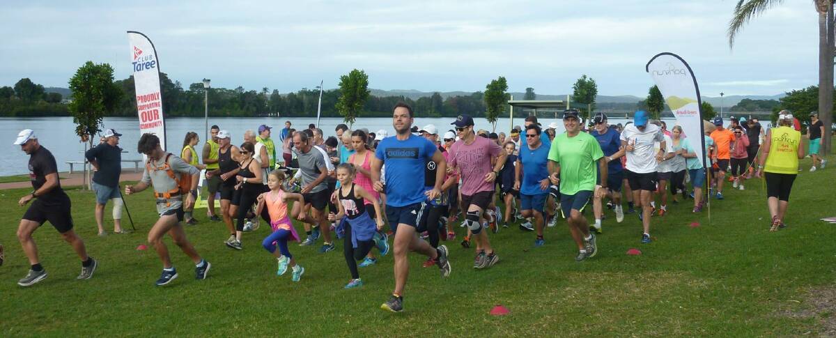 And they're off: Runners start the 5km Taree parkrun last Saturday at Endeavour Place - the 104th conducted since May 2015. The event marks its second anniversary tomorrow.