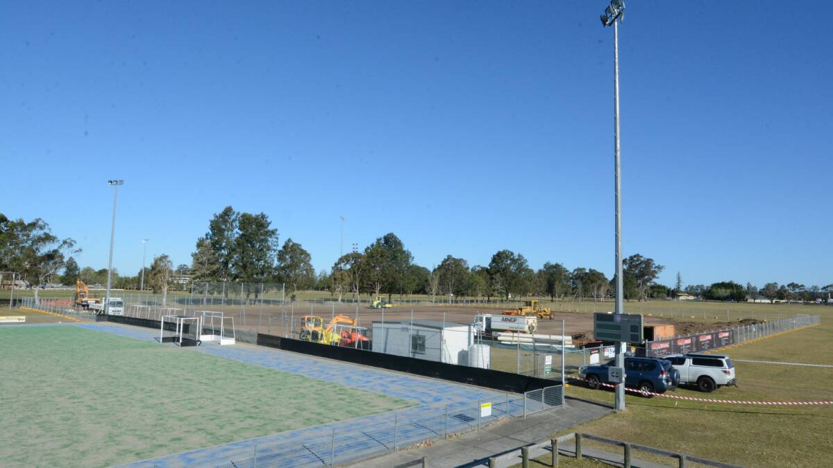 Work has started on Manning Hockey's third synthetic surface field and should be finished by next January.