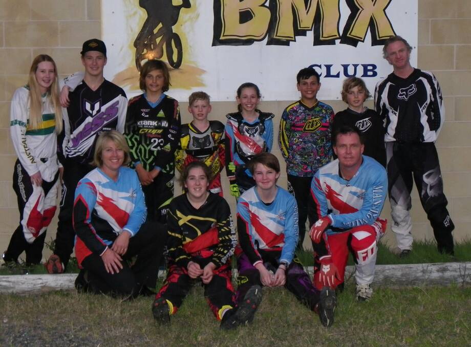 Manning BMX Club's State series competitors.  