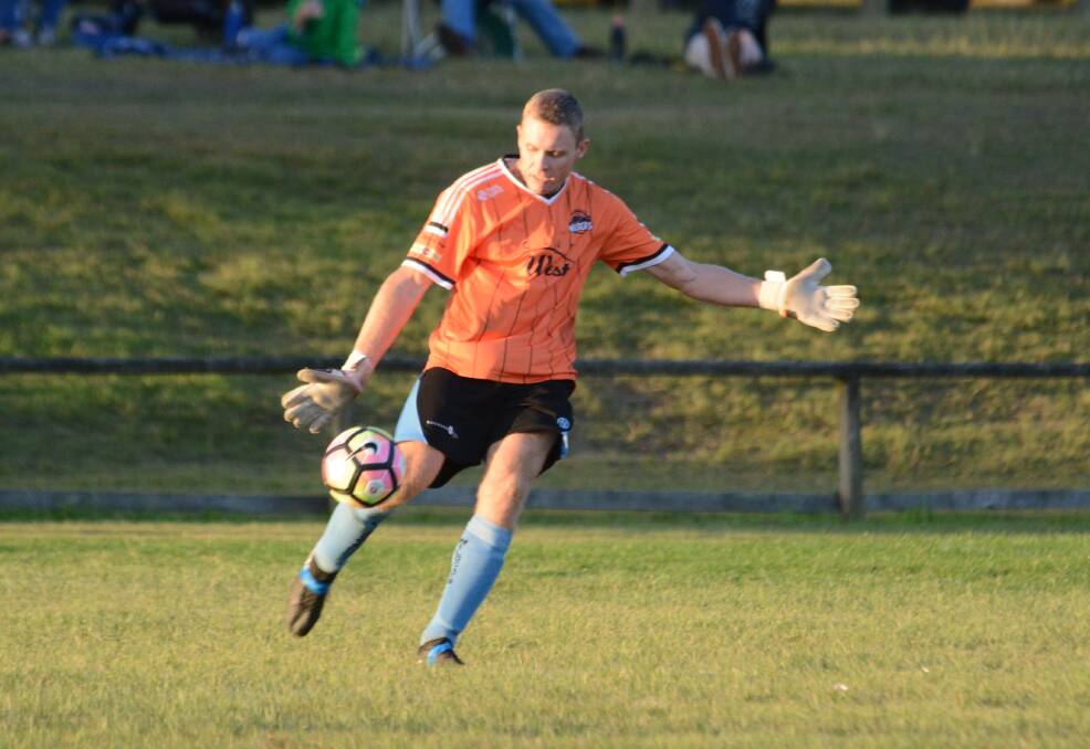 Aaron Green will again take his place in goals for Taree tomorrow for the Football Mid North Coast Premier League clash against Camden Haven in the absence of the injured Josh Ferris.