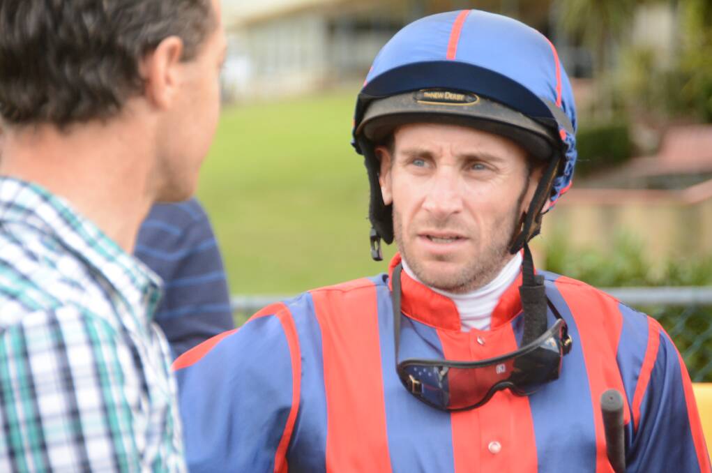 Newcastle jockey Chad Lever after his win on No Effort Needed for trainer Jason Deamer at this week's Taree-Wingham races.