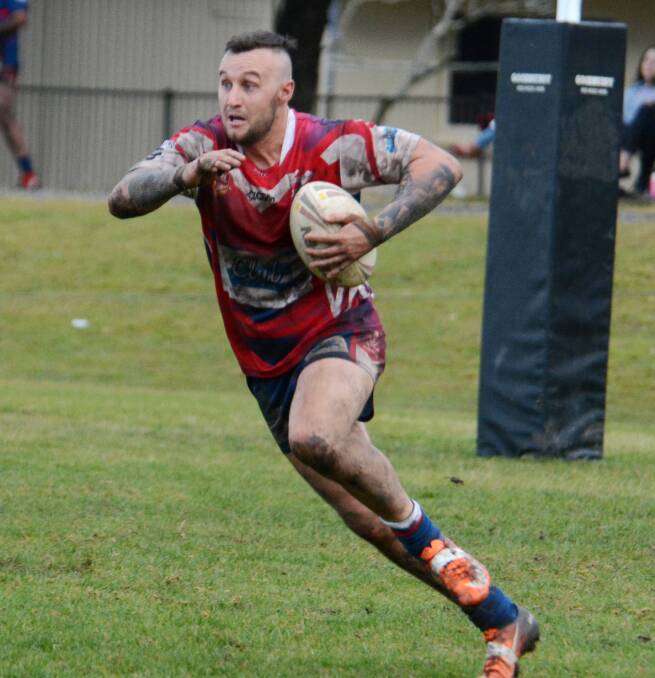 Old Bar's co-captain-coach Jake Wheeler aggravated an ankle injury in the clash against Wingham at Wingham.