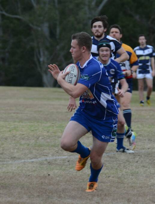 Chris Tout scored four tries for Wallamba in the clash against Gloucester at Nabiac.