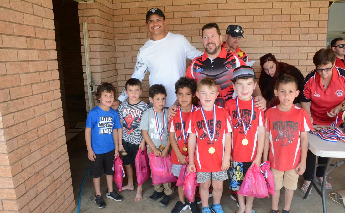 Latrell Mitchell was a special guest at his junior rugby league club, Taree Red Rovers, for the annual presentation day.
