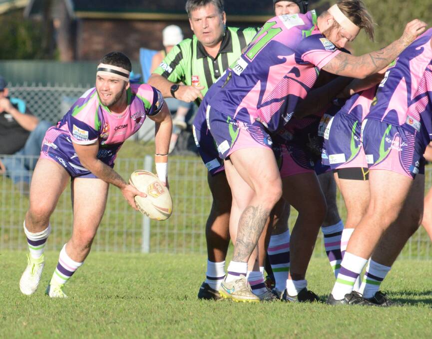 Mick Henry, pictured playing for Taree City rugby league team, will return to Taree's open men's side for this weekend's State Cup touch football tournament at Port Macquarie.