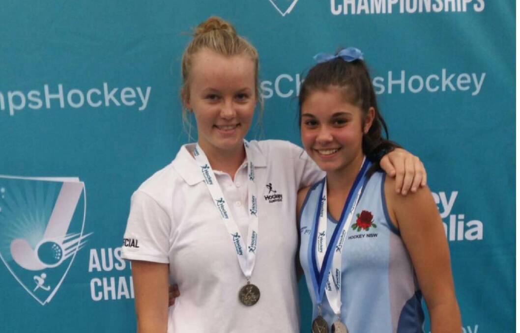 Tahni Walters and Tilley Hunter at the Australian championships.
