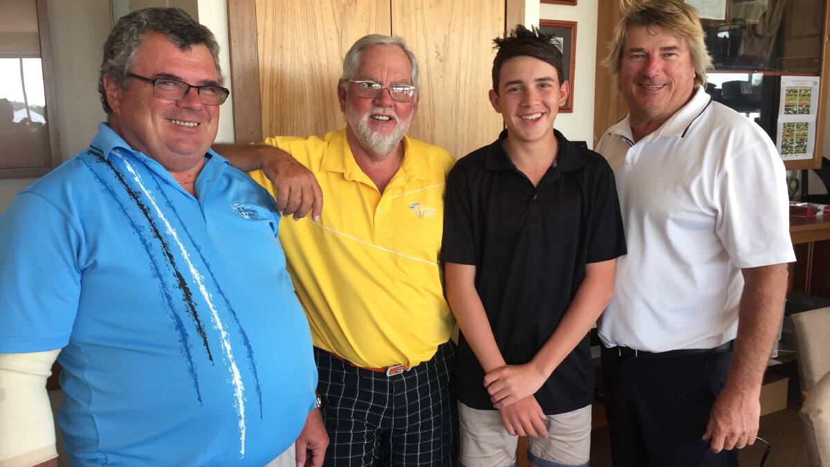 Champions: Harrington Waters Golf Club's champions Alan Ashworth, Peter Budden, Jordan Lockhart and Chris Derks.