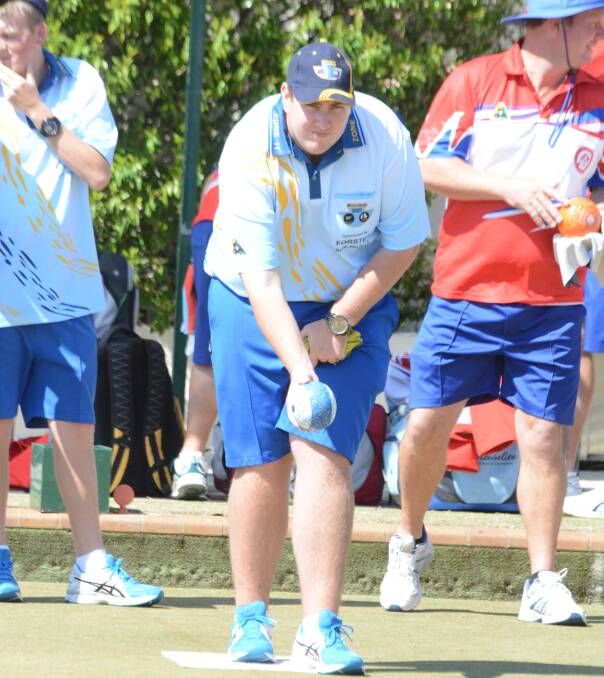 Forster No 1 pennant player Dylan Riley, pictured playing for Zone 11 in the State inter-zone championships at Tuncurry in September.