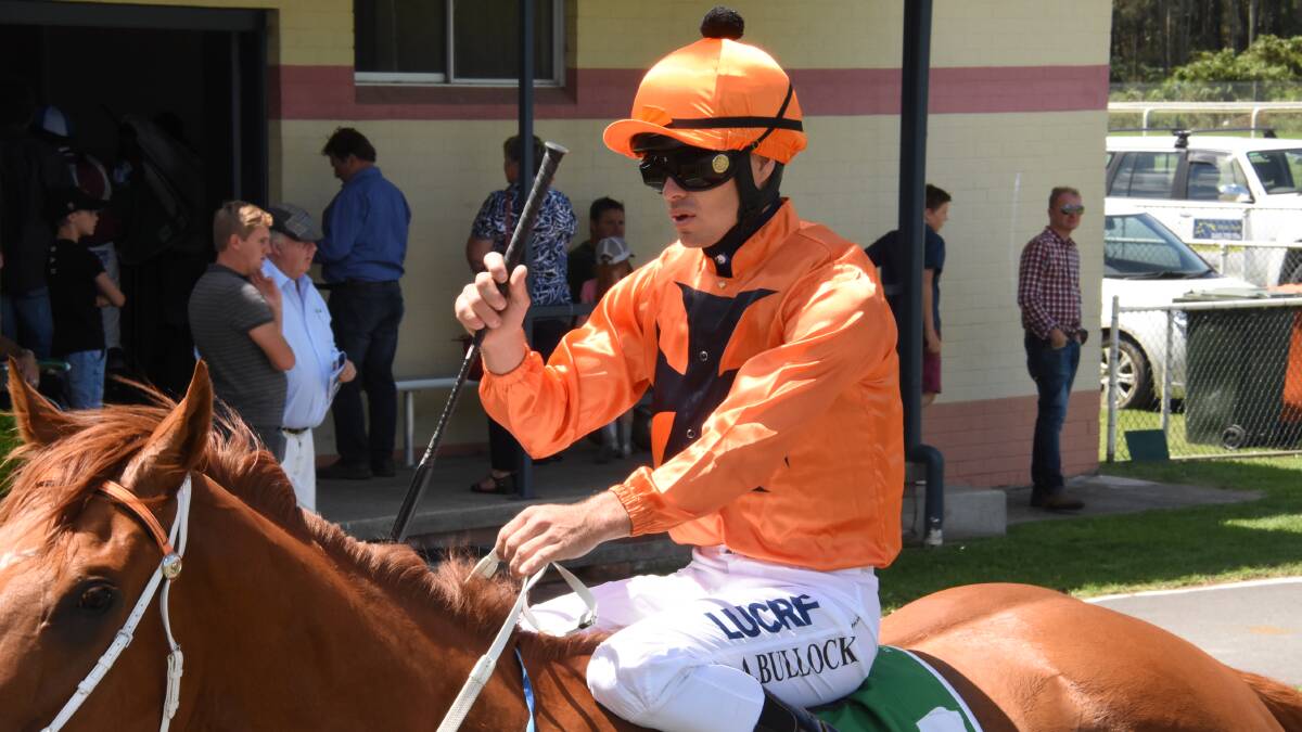 Aaron Bullock rode three winners at Manning Valley Race Club's Harrington Cup meeting, including the feature event on Gosford mare Kopite.