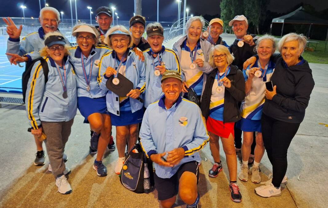 The Hallidays Point Pickleball Club contingent at the state championships
