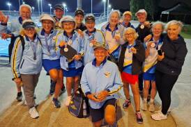 The Hallidays Point Pickleball Club contingent at the state championships