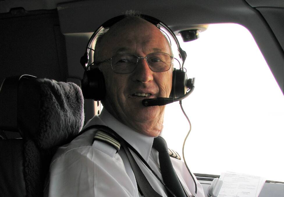 Launceston's Kevin Swiggs was a pilot for 47 years, flying all over Tasmania, Australia, and to Asia. Picture: Supplied