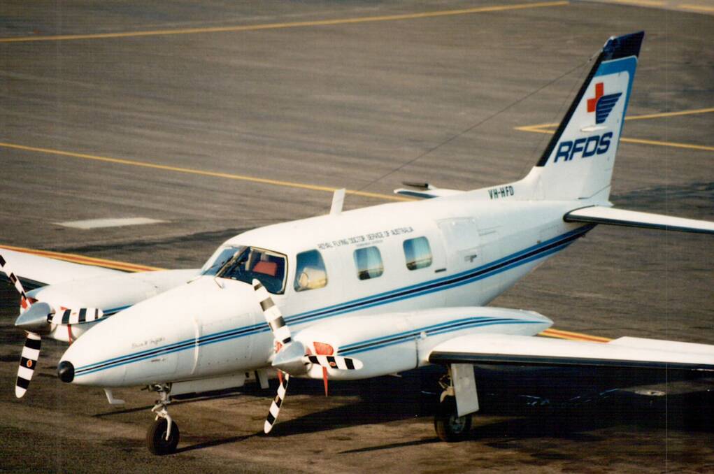 LAST CENTURY: A photo taken in 1995 of a Piper Mohave, used by the RFDS. Picture: Supplied