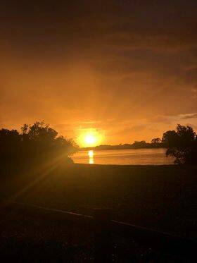 Ricky Tobin was up early to capture the sun rising over the Manning River.
