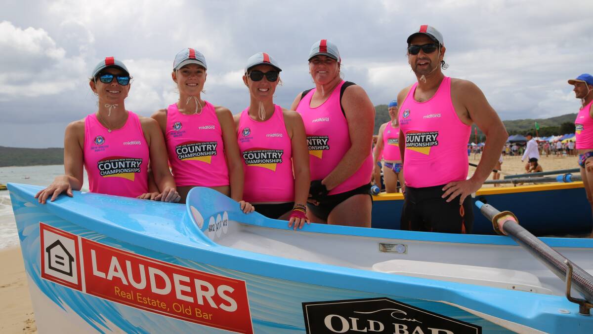Taree Old Bar's open female crew finished with bronze medals.