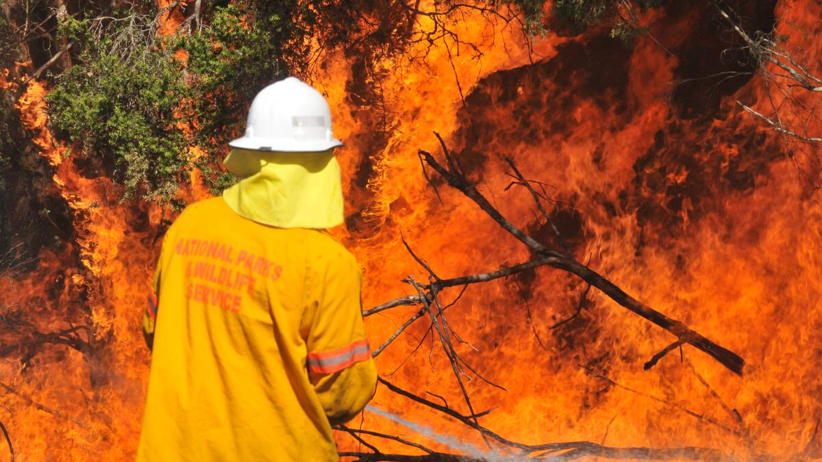 Hazard reduction burn at Khappinghat National Park, Koorainghat