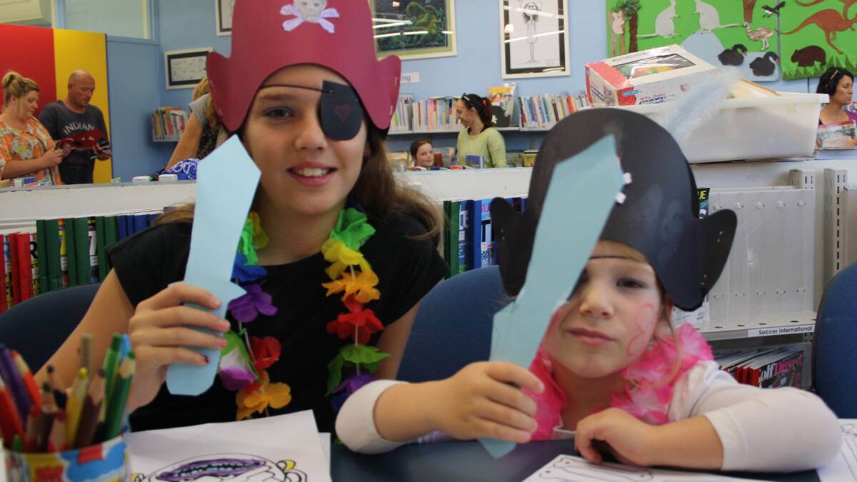 Loads of fun for everyone at MidCoast Libraries in January, whatever the weather! Jasmyne Ussia and Tileah Hooklyn at Tea Gardens Library.