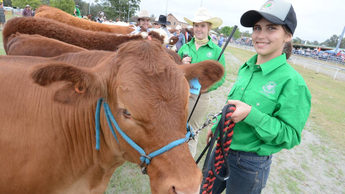 Chatham High's Felicity Simmonds exhibited as part of the school's team at the Taree Show in October. Chatham High is hosting a National Ag Day expo on the afternoon on November 21.