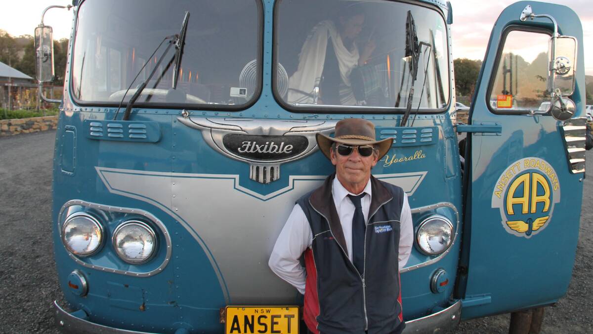 Alan Carr with the 1947-vintage Clipper … it’s a very special old bus.