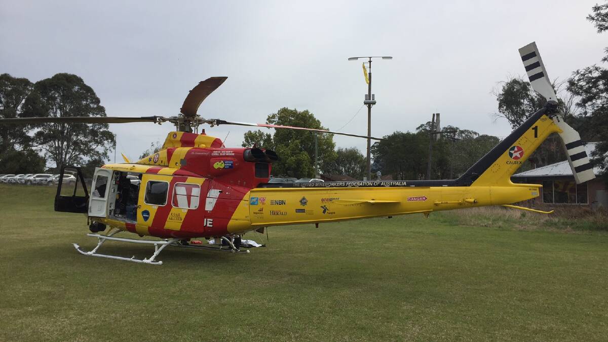 Young driver airlifted to Newcastle