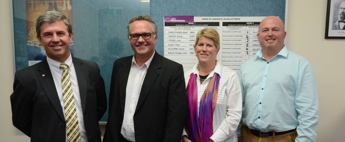 Election: Contesting the seat of Lyne are incumbent Dr David Gillespie, Labor's Peter Alley, Greens candidate Julie Lyford and Independent Brad Christensen.