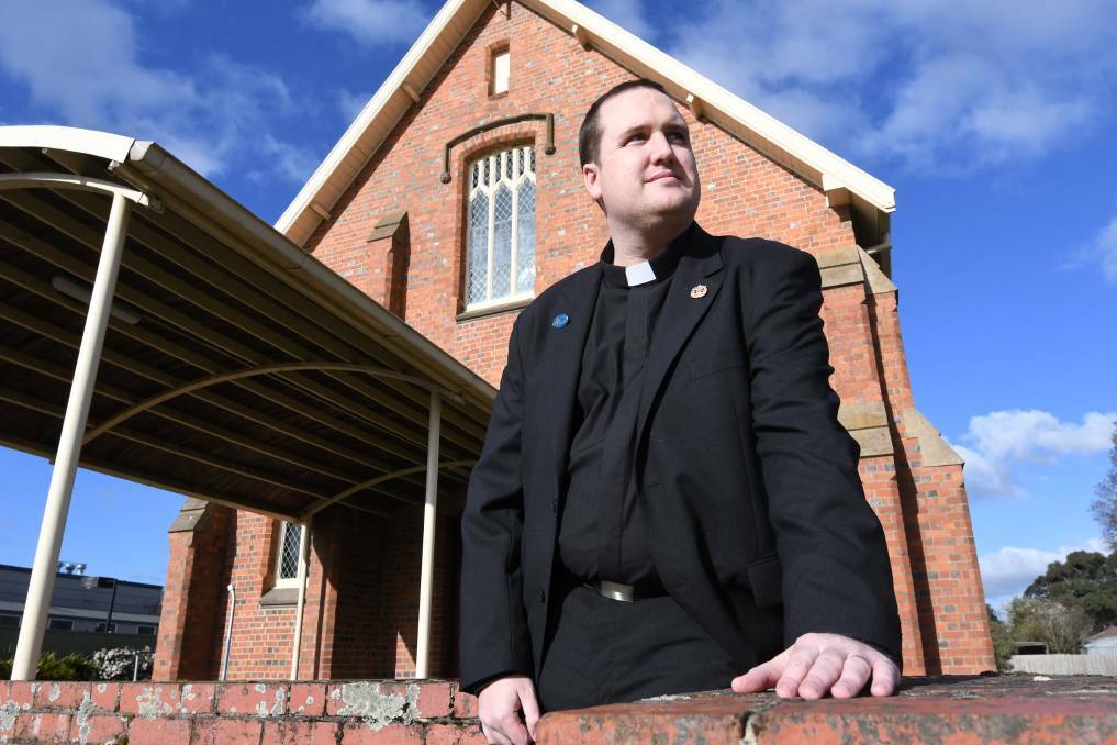 Reverend Chris Keast has offered to marry a Ballarat couple who were turned away from another church for supporting same sex marriage. Picture: Lachlan Bence