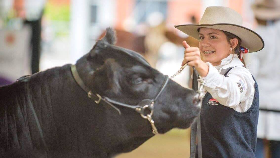 ALL SMILES: Clare Richardson from Gresford competing at Sydney Royal Easter Show (photograph supplied).