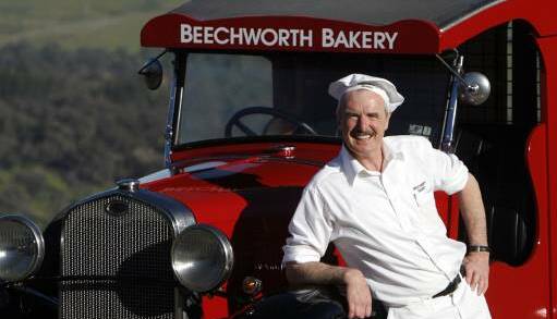 BAKER MAN: Beechworth Bakery owner Tom O'Toole will cook his favourite savoury and sweet treats in the Farm Gate Market Produce Area at Henty on Wednesday