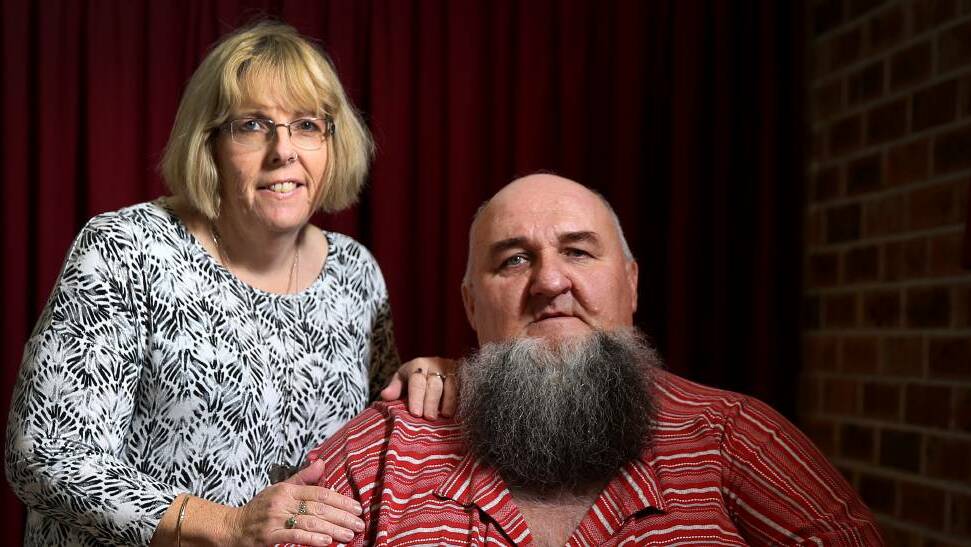 Labour of love: Metford grandparents Kay and Glenn Barber have taken on a parenting role for their now four-year-old granddaughter. Picture: Marina Neil.